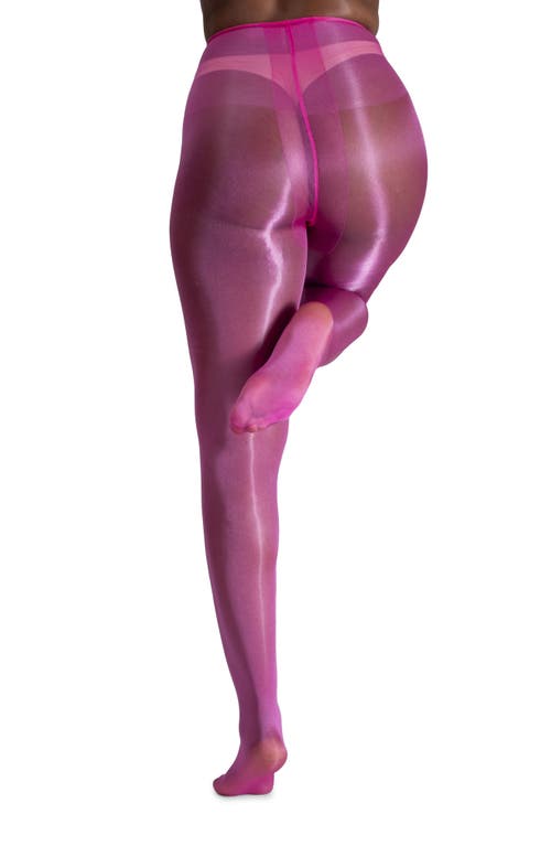 Lechery Women's Lustrous Silky Shiny 40 Denier Semi-opaque High-waist Pantyhose Tights Sku11003-bl In Pink