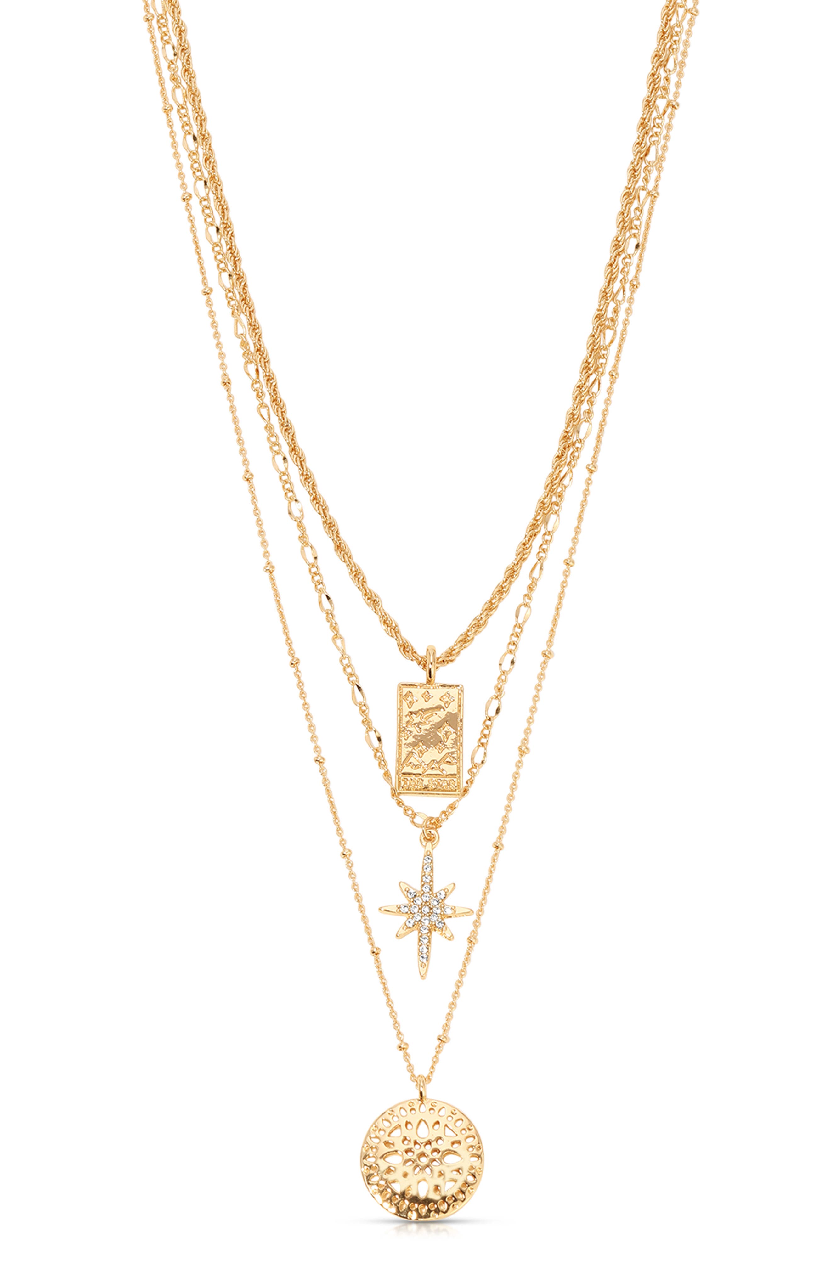 Celestial Layered Chain Necklace