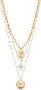 Ettika Celestial Layered Chain Necklace