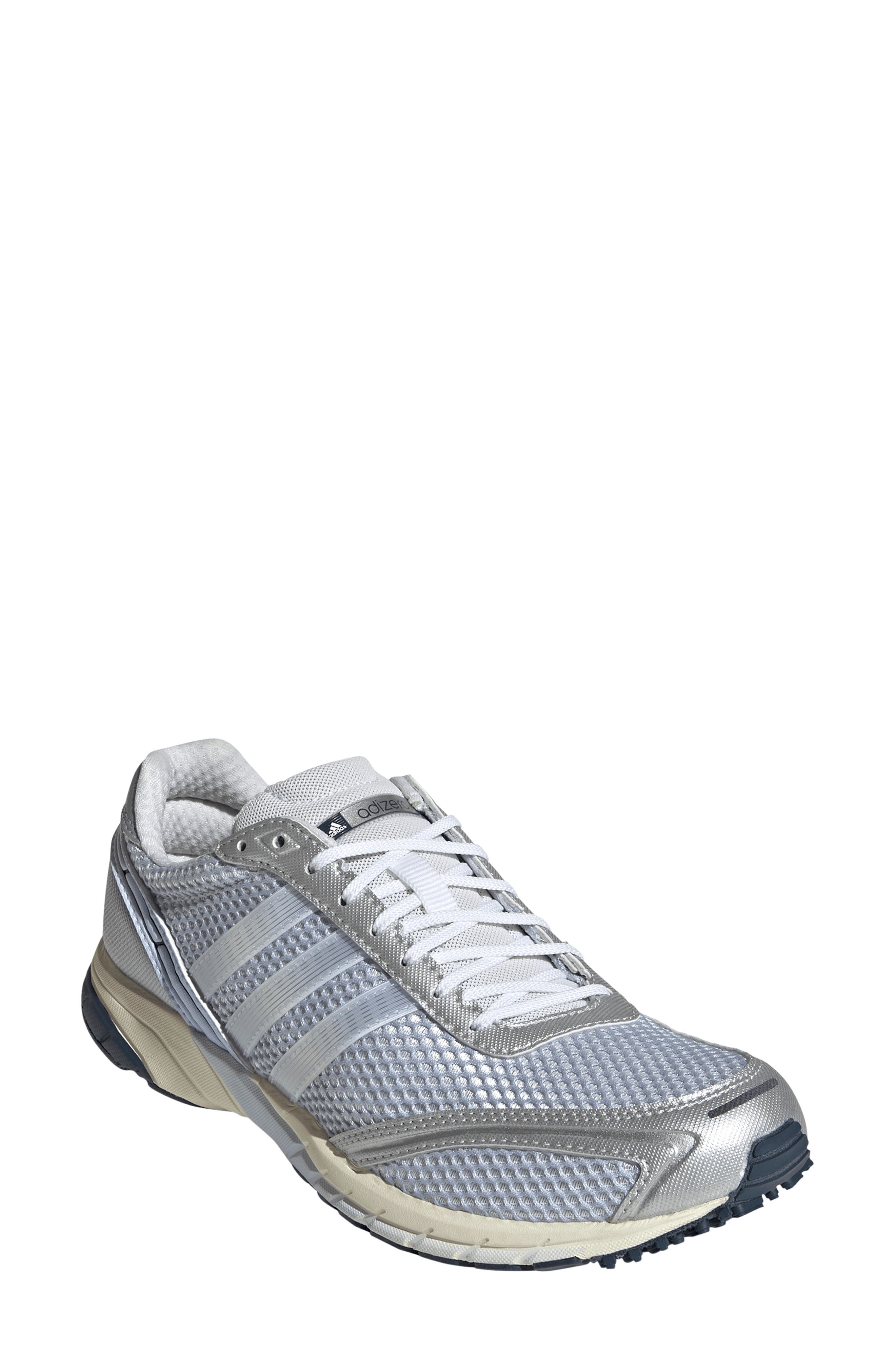 adidas Adizero Adios OG Sneaker, Main, color, Crystal Sky/ White/ Silver