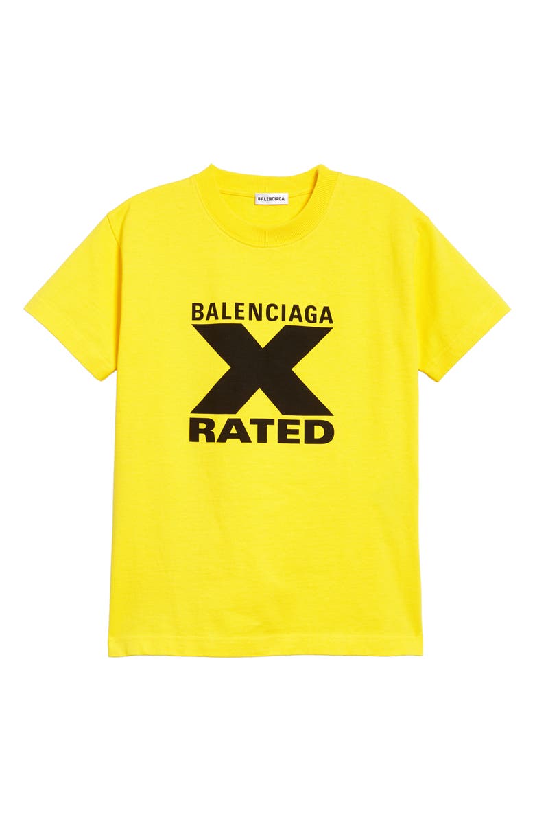 Balenciaga X-Rated Graphic Tee, Main, color, 