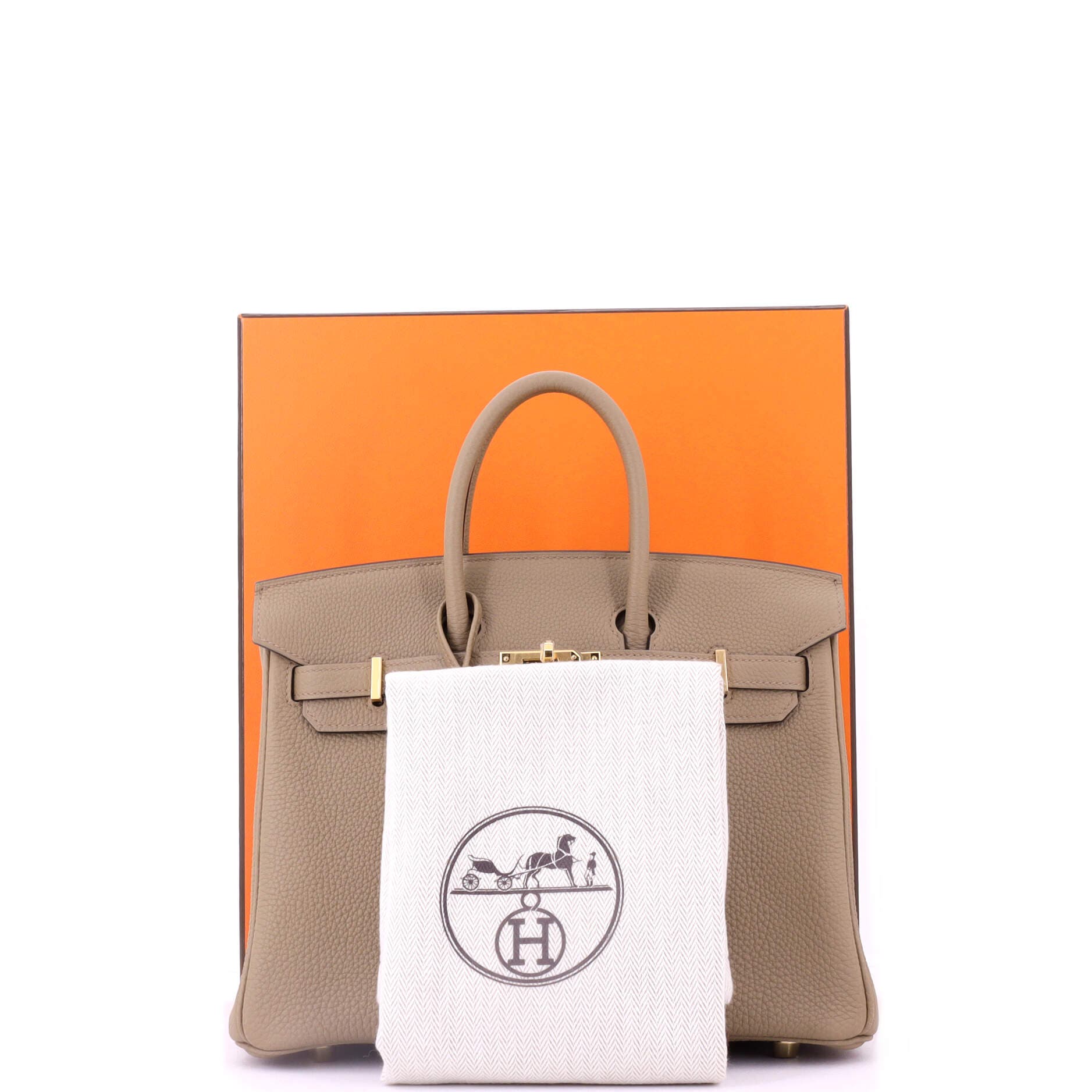 Pre-Owned Hermes Birkin Handbag Brown Togo with Gold Hardware 25, Alternate, color, 