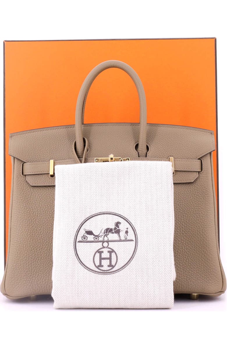 Pre-Owned Hermes Birkin Handbag Brown Togo with Gold Hardware 25, Alternate, color,