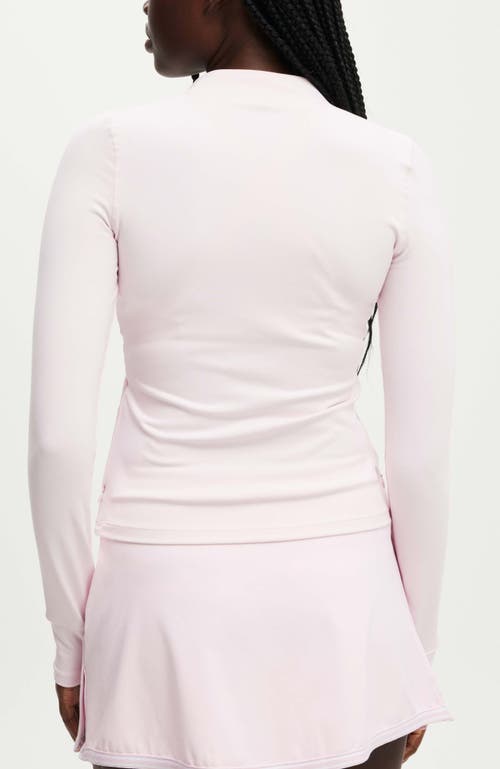 Cotton On Body Active Core Zip Through Long Sleeve In Cherry Dream
