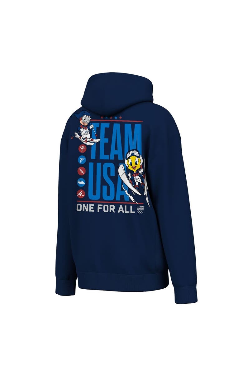 Outerstuff Men's Outerstuff  Navy Team USA x Looney Tunes One for All Sport Hoodie, Alternate, color, Navy