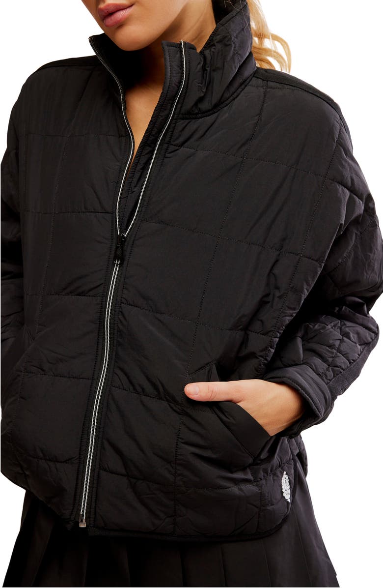 Free People FP Movement Pippa Packable Puffer Jacket, Alternate, color, Black