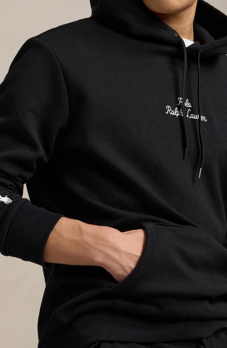 Polo Ralph Lauren Logo Double Knit Hoodie, Alternate, color,