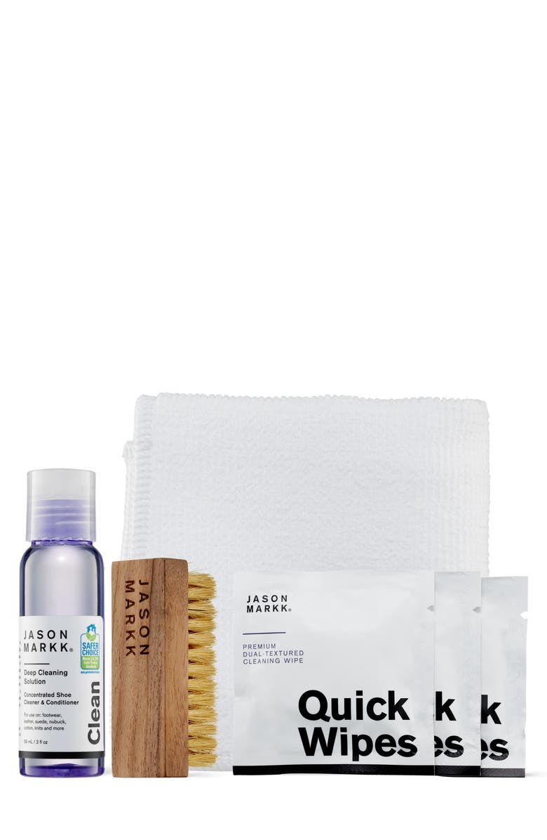 Jason Markk Travel 7-Piece Shoe Cleaning Kit, Main, color, 