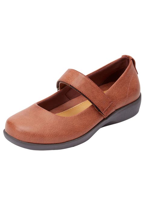 The Carla Mary Jane Flat (Wide Widths Available)