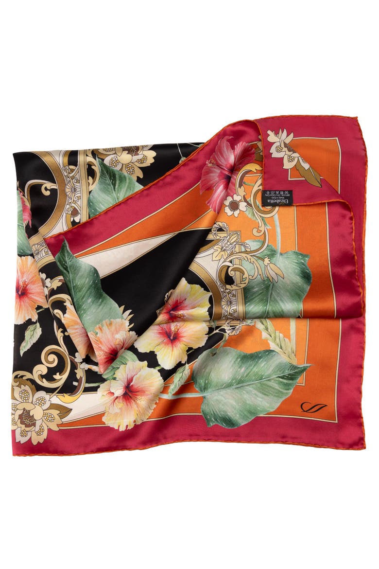 Ibisco - Silk Foulard for Women, Alternate, color, Multicolored