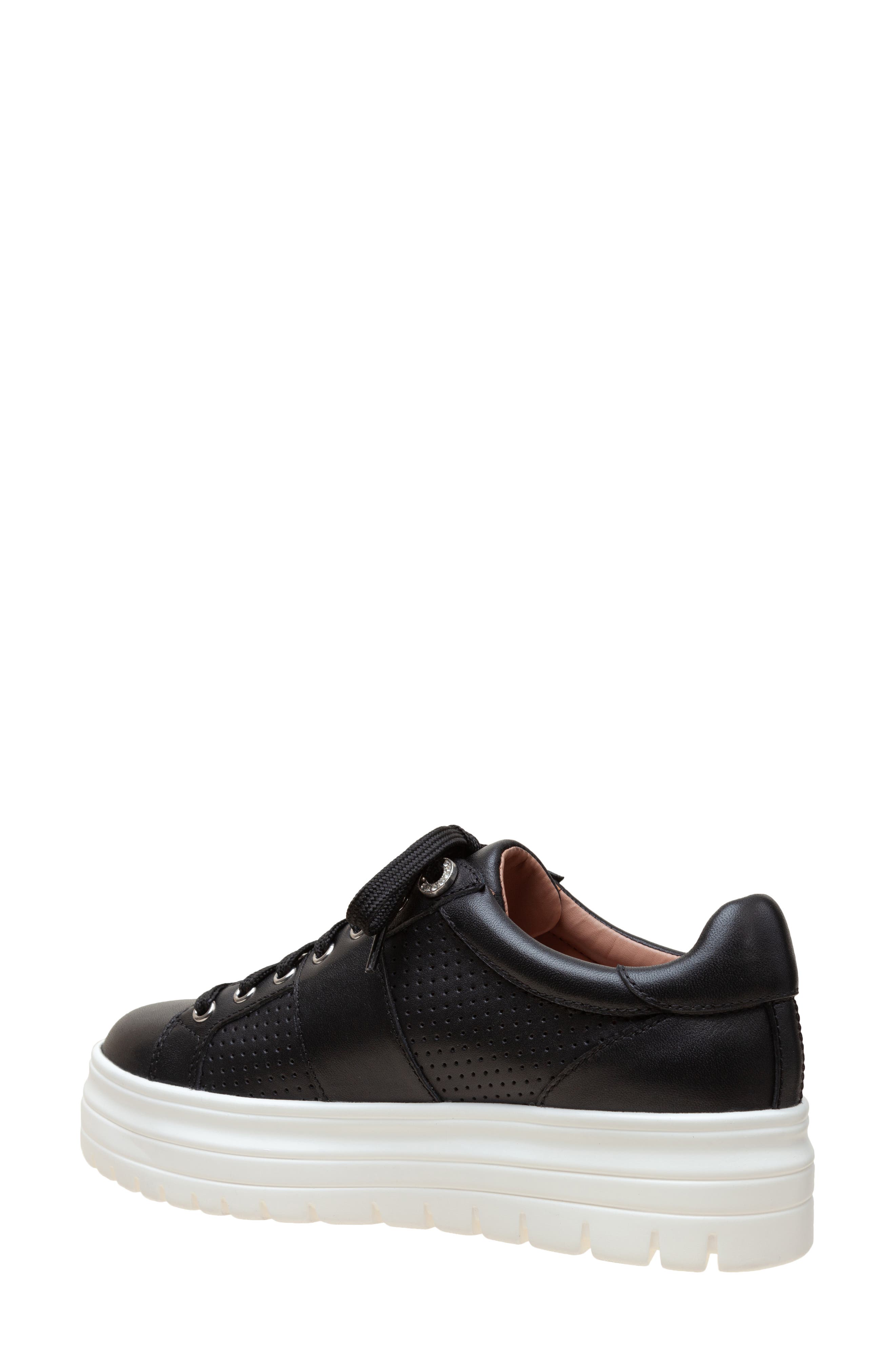Linea Paolo Jett Platform Sneaker, Alternate, color, Black