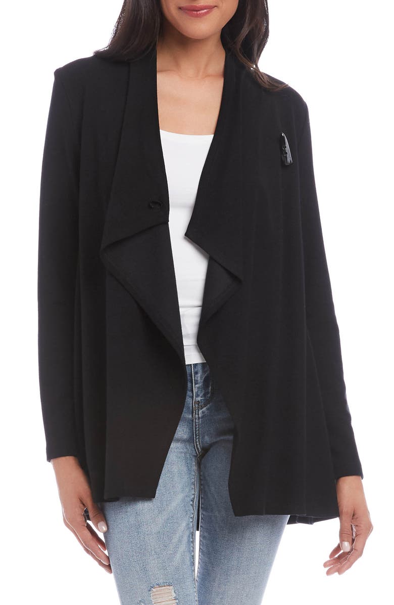 Karen Kane Drape Front Jacket, Main, color,