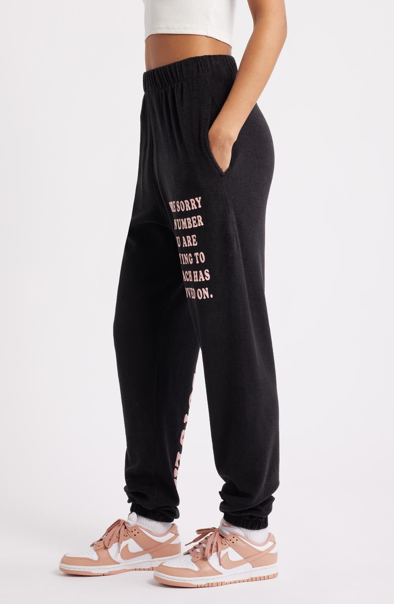 BOYS LIE 1-800 Boys Lie Mac Slim Brushed Terry Joggers, Alternate, color, Black