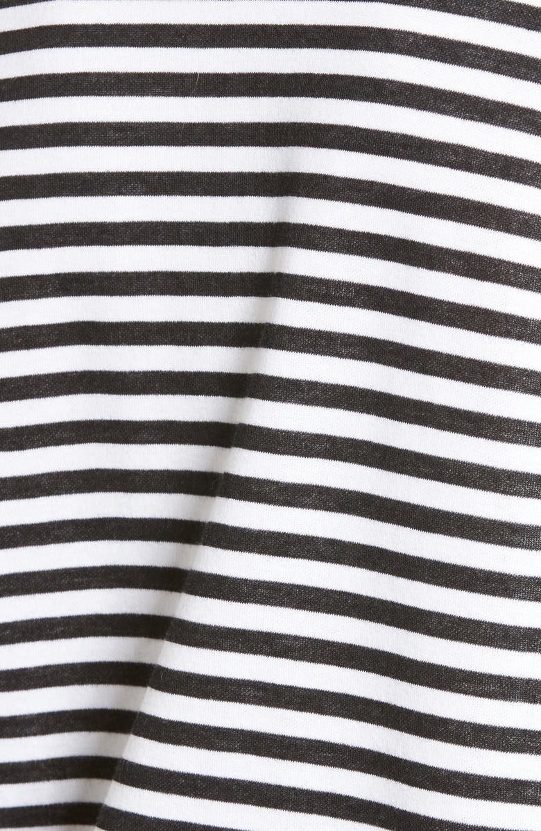 Halogen<sup>®</sup> Ruched Sleeve Poplin Trim Sweatshirt, Alternate, color, 