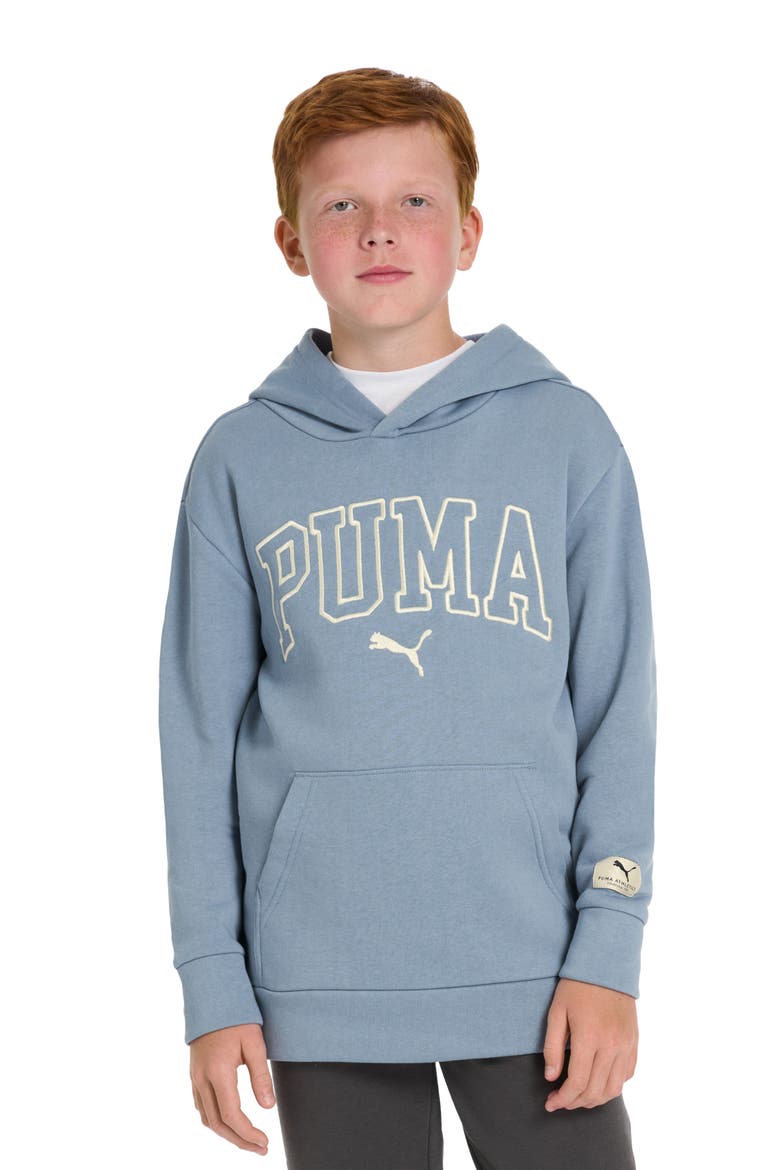 Kids' Class Pack Cotton Blend Fleece Hoodie, Alternate, color, SKY/ PEWTER