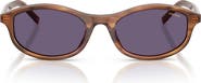Prada PR D17S 52mm Oval Sunglasses