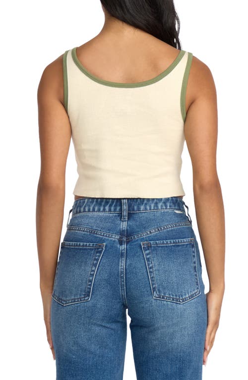 Billabong Sunset Break Tipped Cotton Graphic Tank In Neutral
