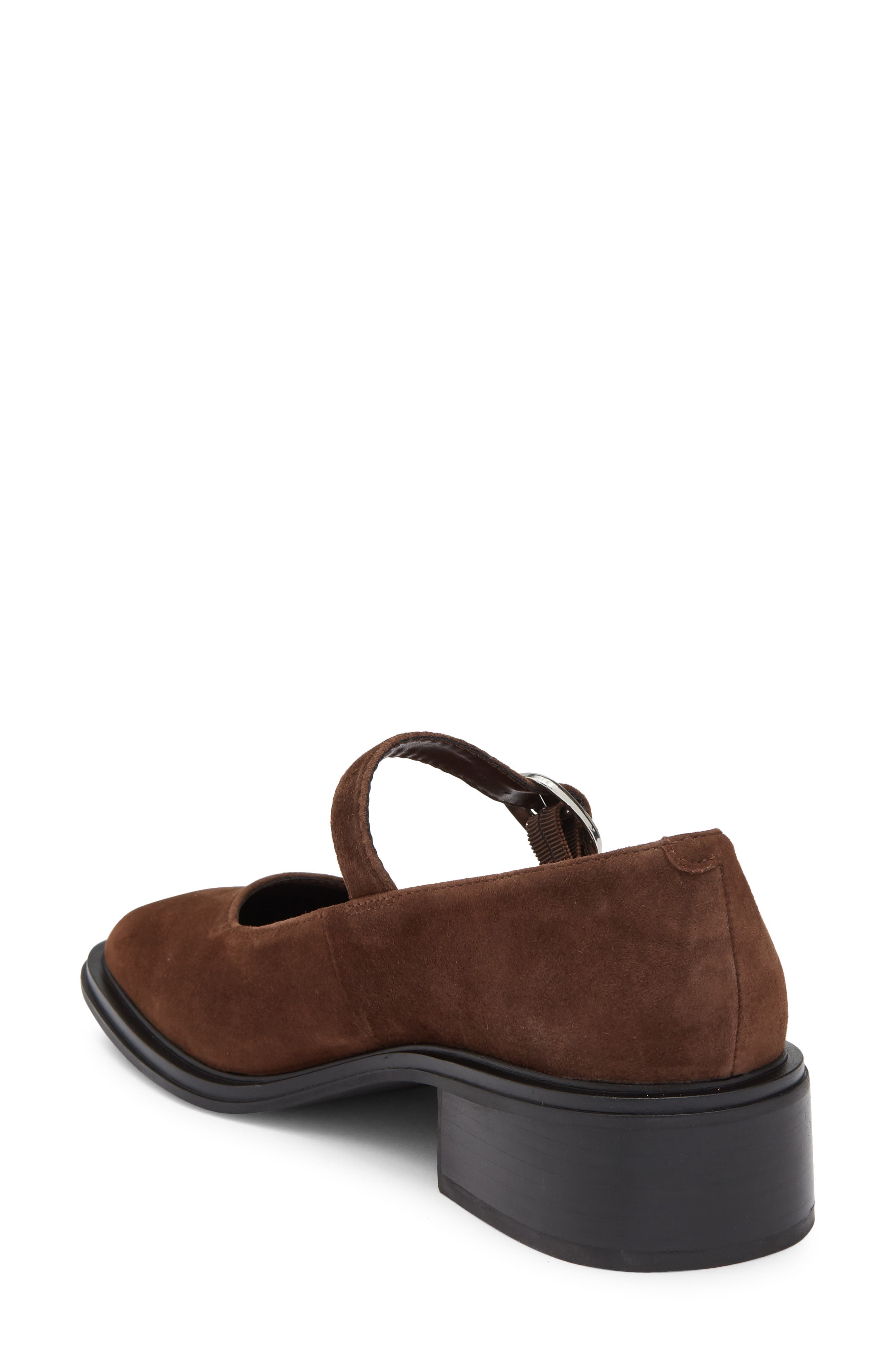 Daphanie Leather Mary Jane, Alternate, color, BROWN SUEDE