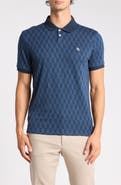 Original Penguin Jacquard Rectangle Geo Polo