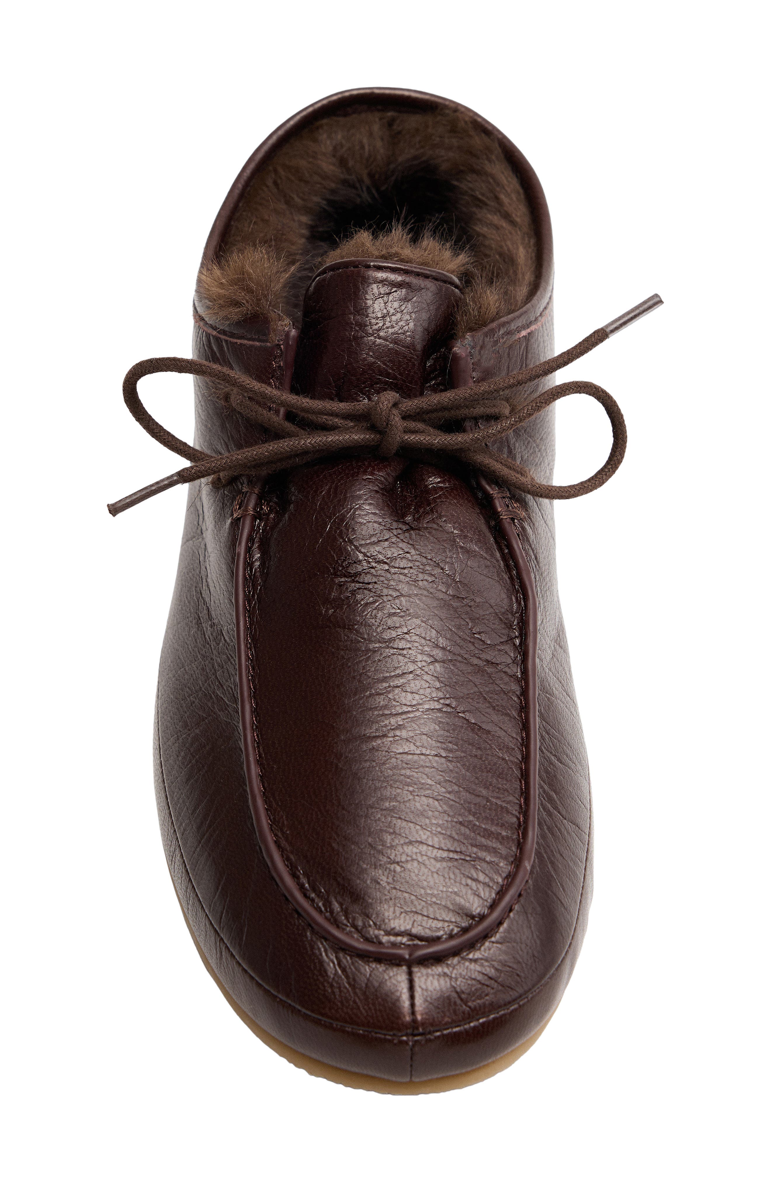 Faux Fur Loafer, Alternate, color, CHOCOLATE