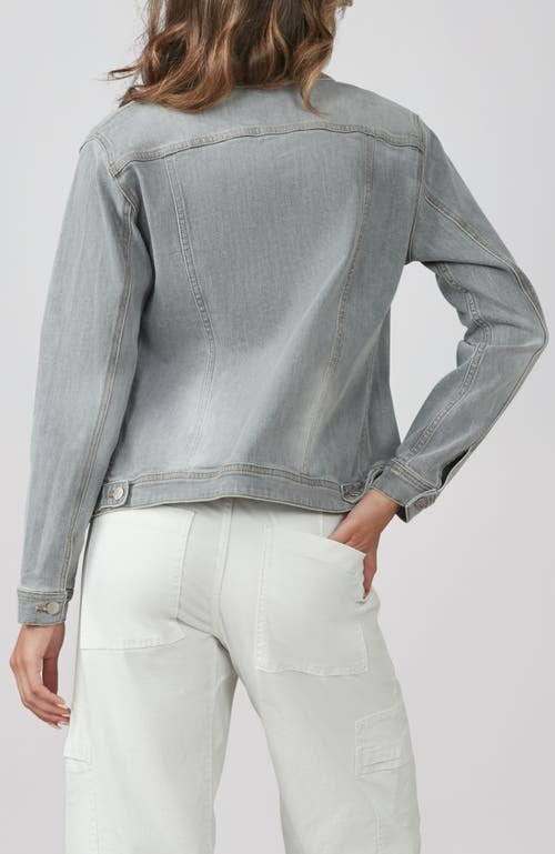 Lola Jeans Gabriella Classic Denim Jacket In Mid Ash