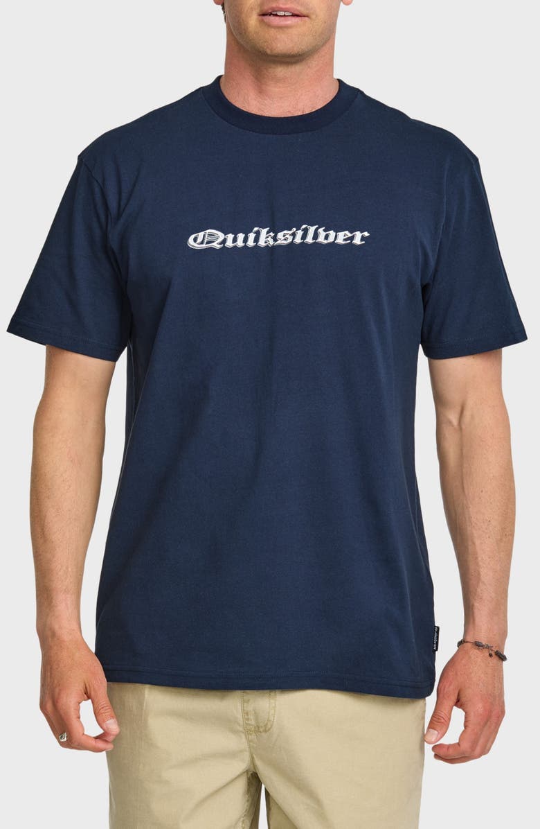 Quiksilver Chrome Engish Graphic T-Shirt, Main, color, 