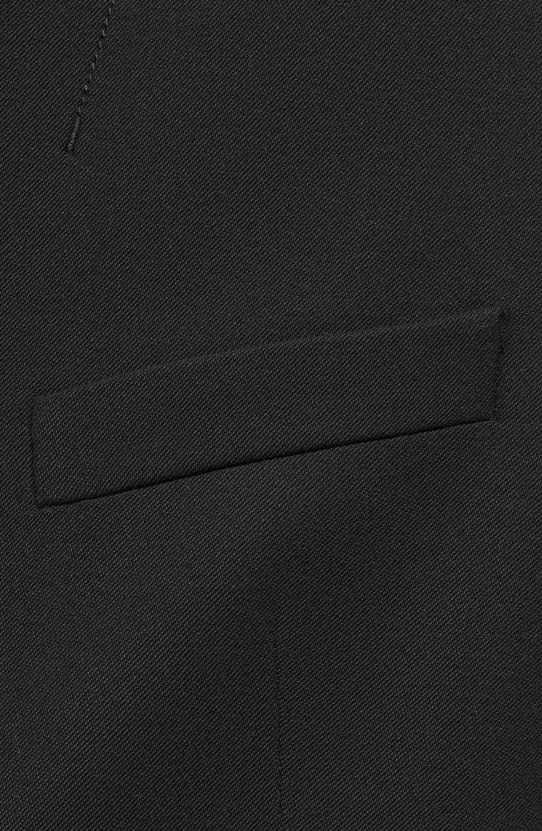 MANGO Padded Shoulder Collarless Jacket, Alternate, color,