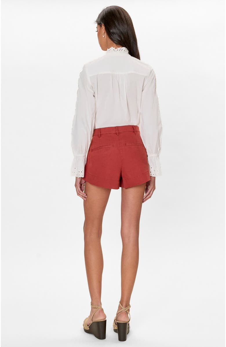 Rebecca Taylor Remi Garment Dyed Short, Alternate, color, Burnt Sienna