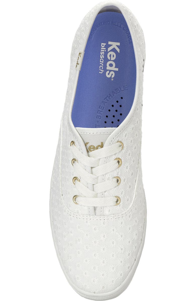 Keds<sup>®</sup> Champion Sneaker, Alternate, color, Snow White Daisey