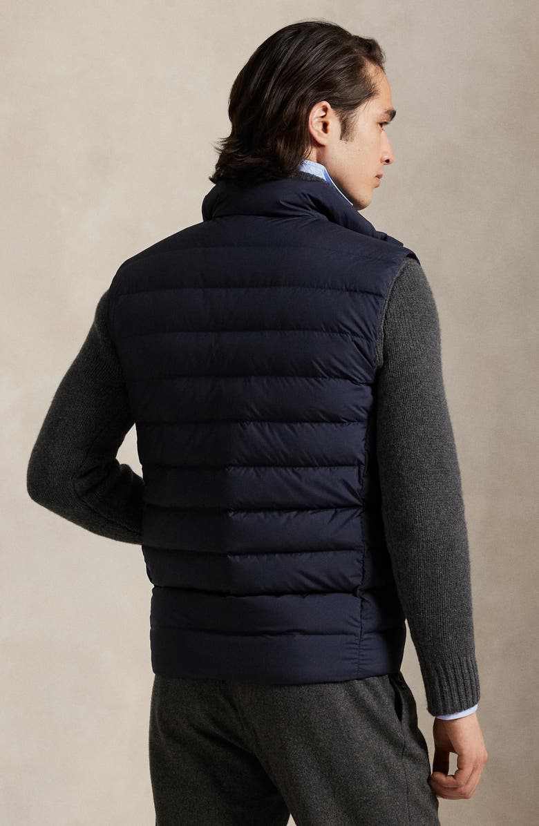 Polo Ralph Lauren The Colden Packable Matte Down Vest, Alternate, color, Collection Navy