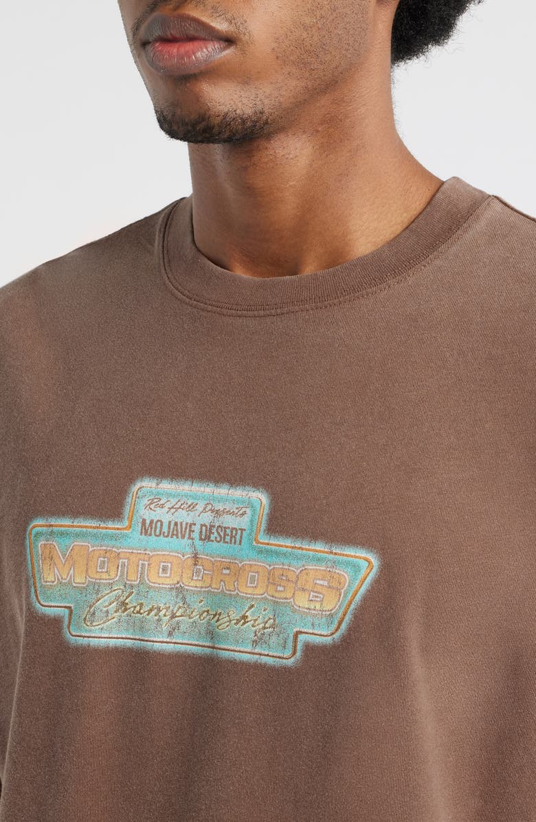 ID Supply Co NPL Motorcross Championship Graphic T-Shirt, Alternate, color, Washed Brown
