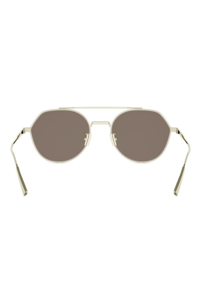 'DiorBlacksuit R6U 54mm Geometric Sunglasses, Alternate, color, GOLD/ OTHER / VIOLET