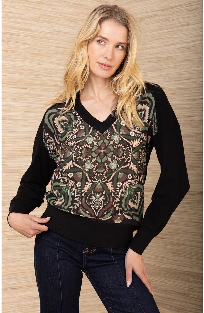 Hale Bob Stormi Silk Top, Alternate, color, 