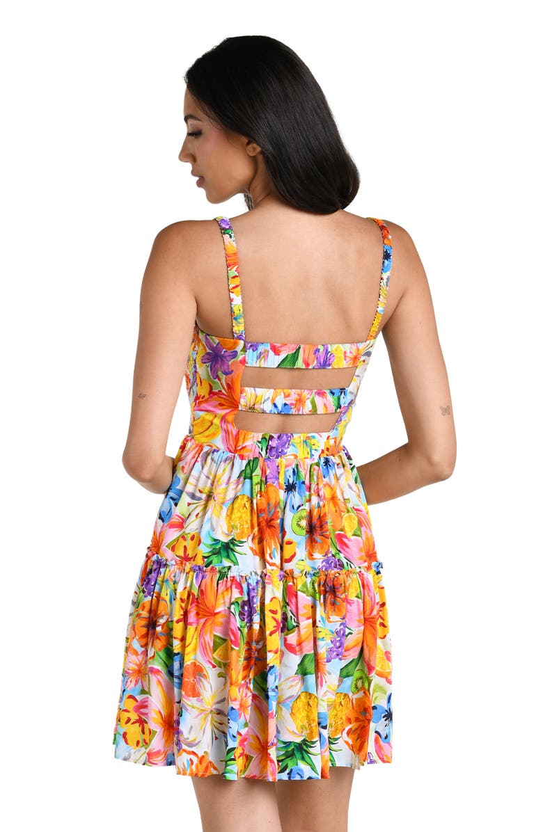 La Blanca Flora de Fruta Cover-Up Minidress, Alternate, color,
