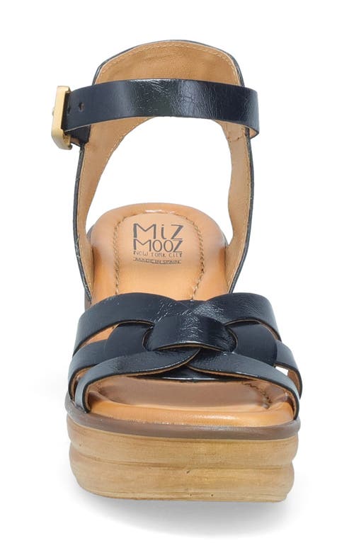 Miz Mooz Ozzie Platform Wedge Sandal In Black