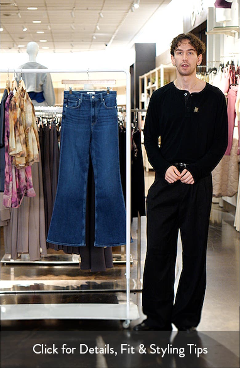 Marlow High Waist Skimmer Flare Jeans, sales video thumbnail