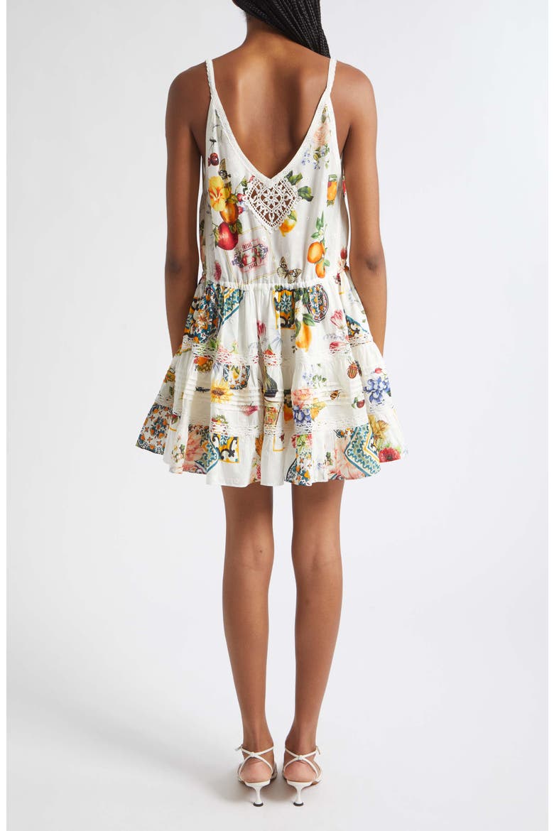 Magic of the Mercado Print Cotton & Silk Sundress, Alternate, color, MAGIC OF THE MERCADO