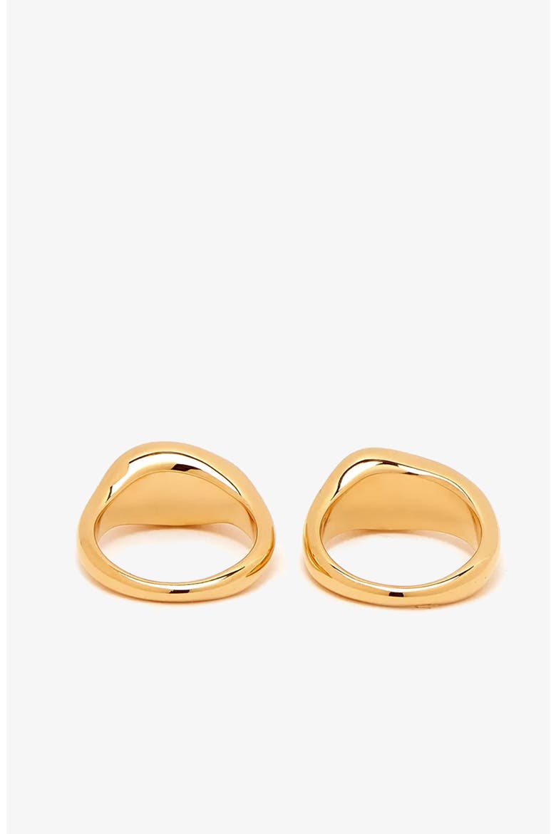 Ine Ring Set in Gold, Alternate, color, Gold