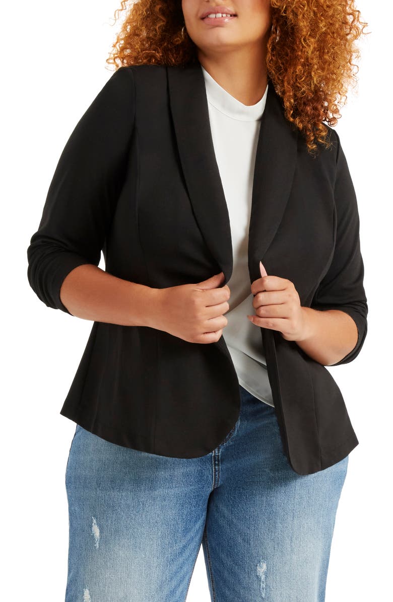 ELOQUII Ali Shawl Collar Blazer, Main, color, 