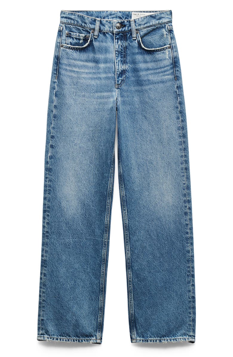 rag & bone Shea High Waist Relaxed Straight Leg Jeans, Alternate, color, Ithca