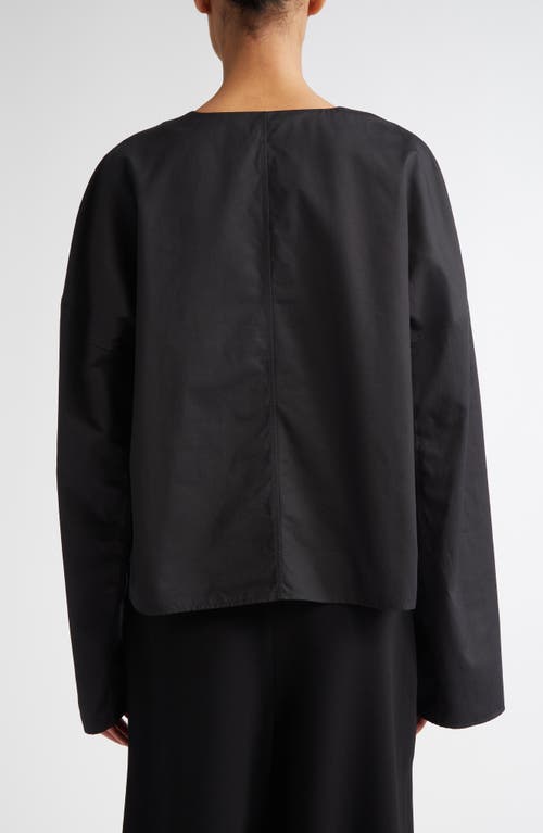 FFORME FFORME FISH OVERSIZED ORGANIC COTTON POPLIN SHIRT JACKET