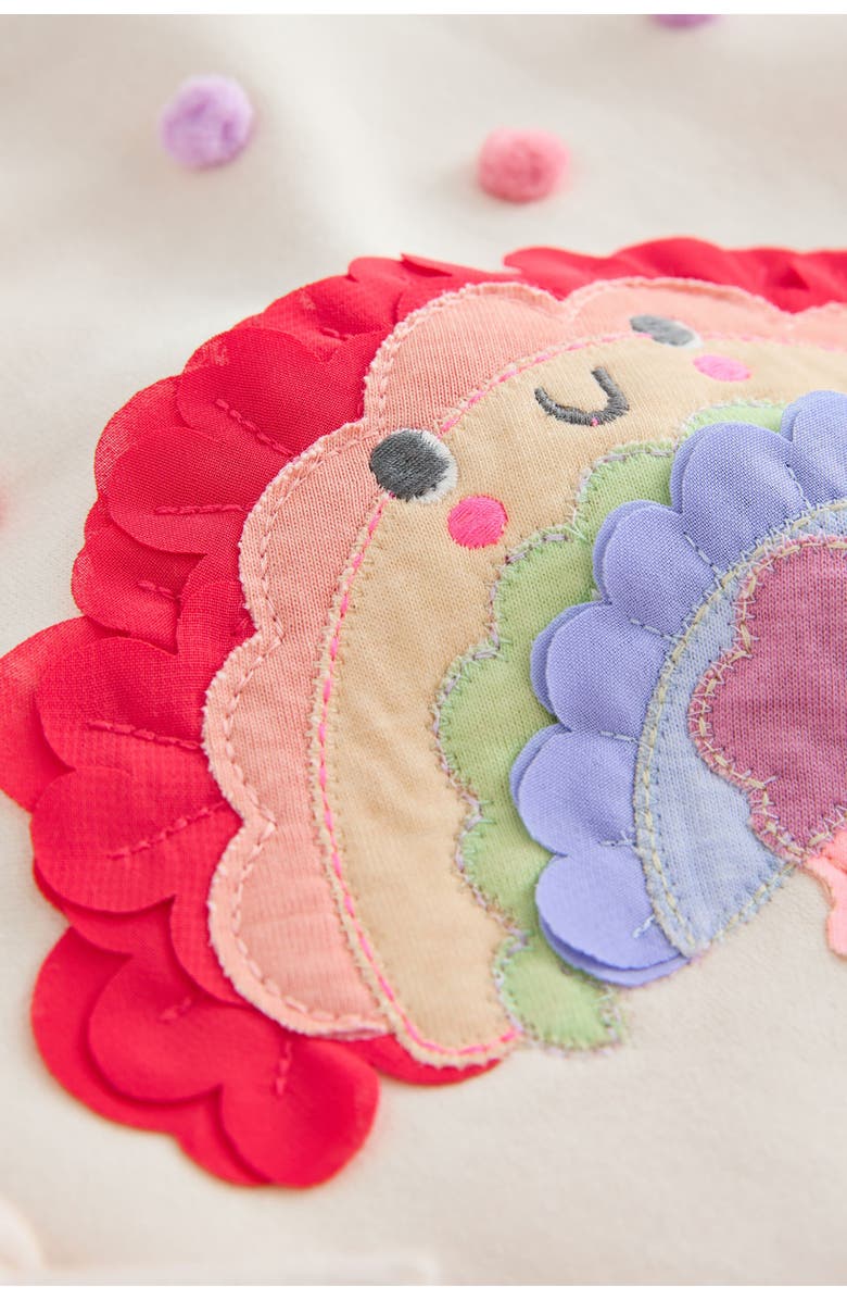 NEXT Kids' Taco Rainbow Sweatshirt, Alternate, color, Cream