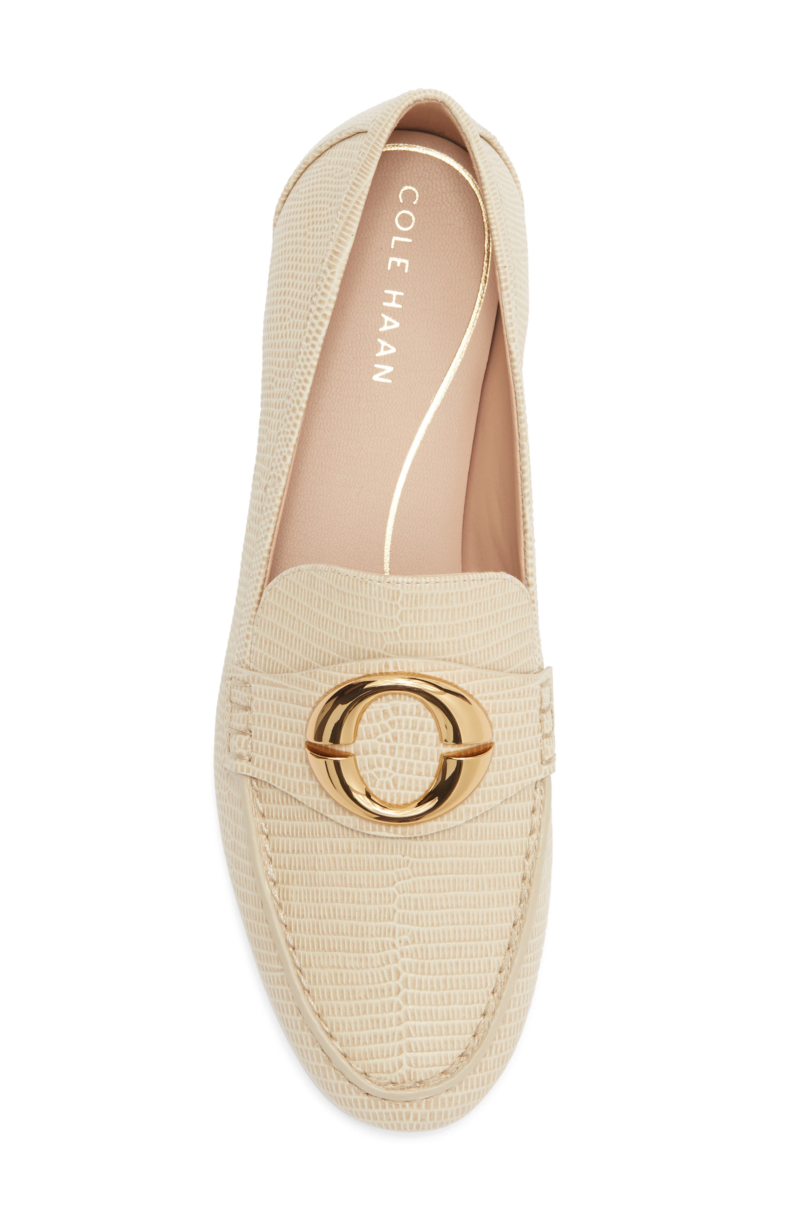 Skylar Loafer, Alternate, color, OAT LIZARD PRT LEATHER