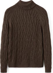 MANGO Cable Stitch Turtleneck Sweater