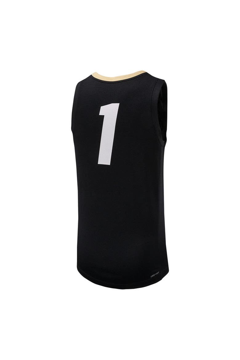 Men's Nike #1 Black Colorado Buffaloes Replica Basketball Jersey, Alternate, color, Black