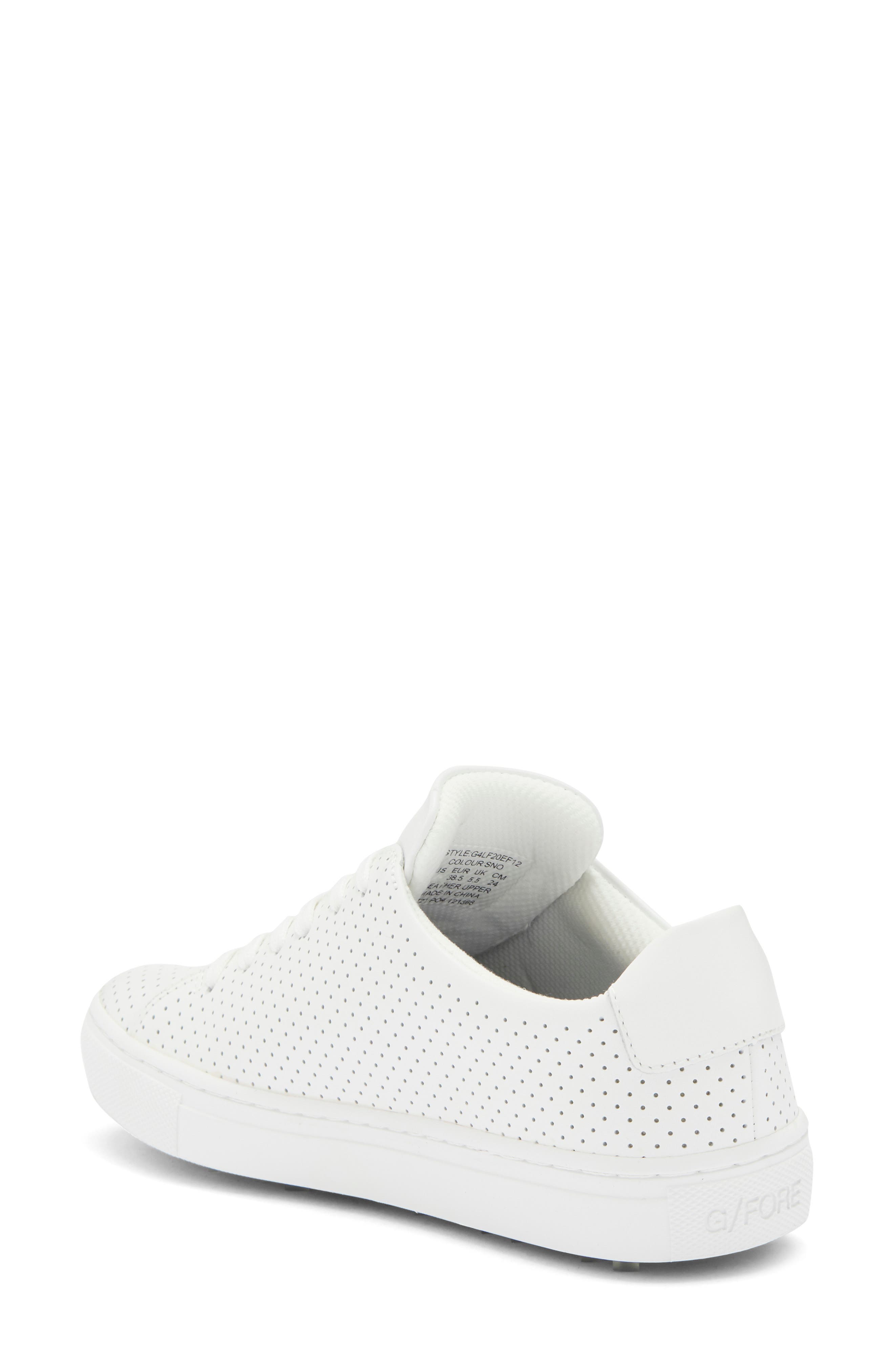 G/FORE Perforated Disruptor Golf Shoe, Alternate, color, Snow