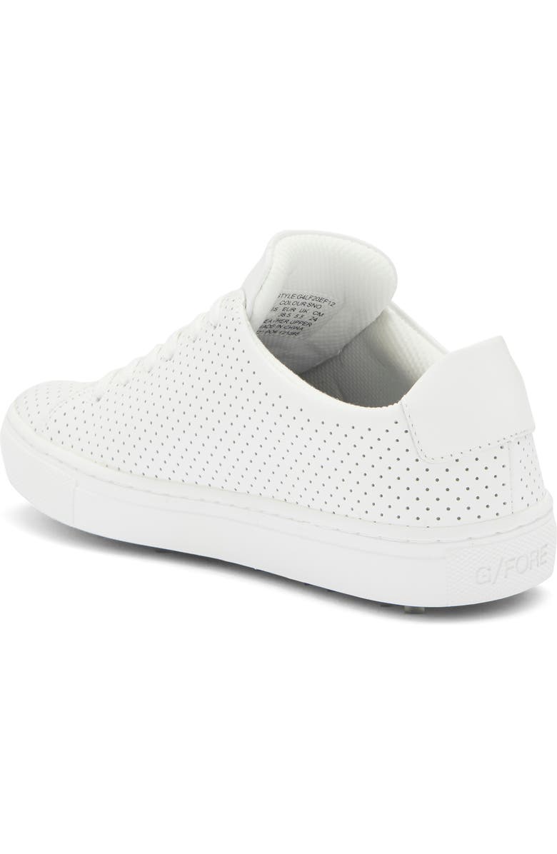 G/FORE Perforated Disruptor Golf Shoe, Alternate, color, Snow