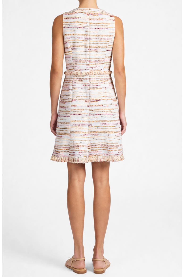 Curona Sleeveless Sheath Dress in Modern Tweed, Alternate, color, Chai