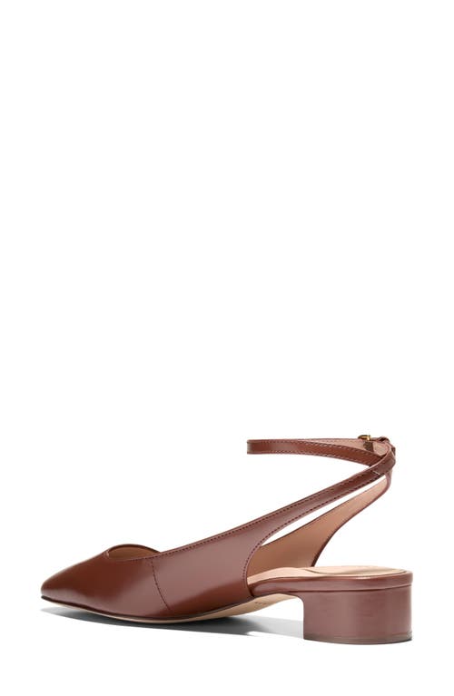 Cole Haan Paden Ankle Strap Slingback Pump In Brown
