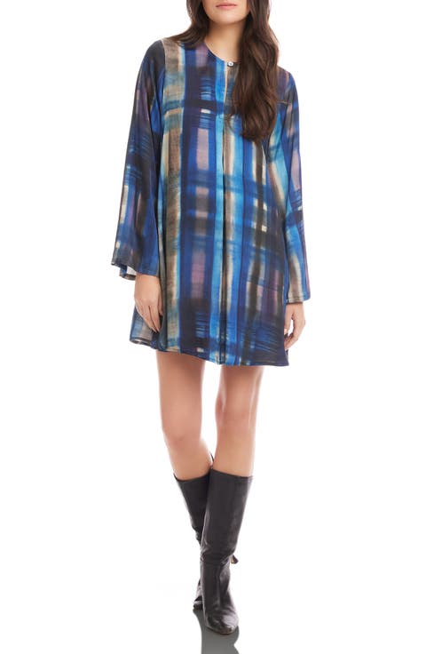 Layne Long Sleeve Shift Minidress
